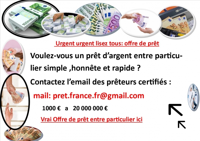 de prêt entre particulier très très rapide
